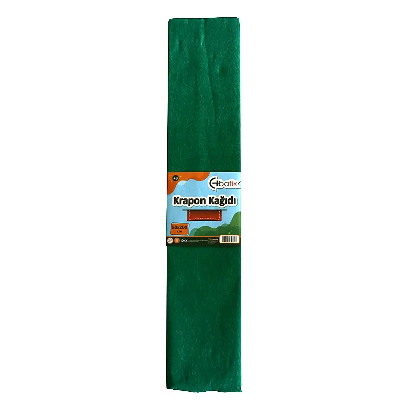Bafix Krapon Kağıdı 50x200cm Koyu Yeşil 10 Lu Paket