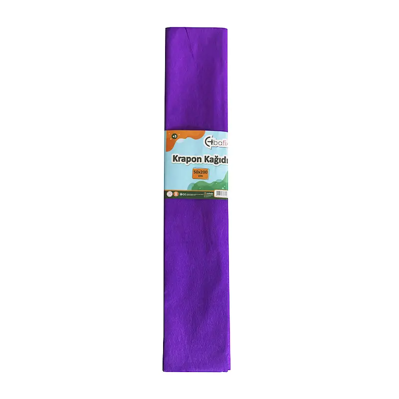 Bafix Krapon Kağıdı 50x200cm Mor 10 Lu Paket