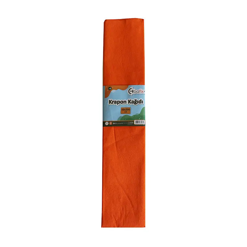 Bafix Krapon Kağıdı 50x200cm Turuncu 10 Lu Paket
