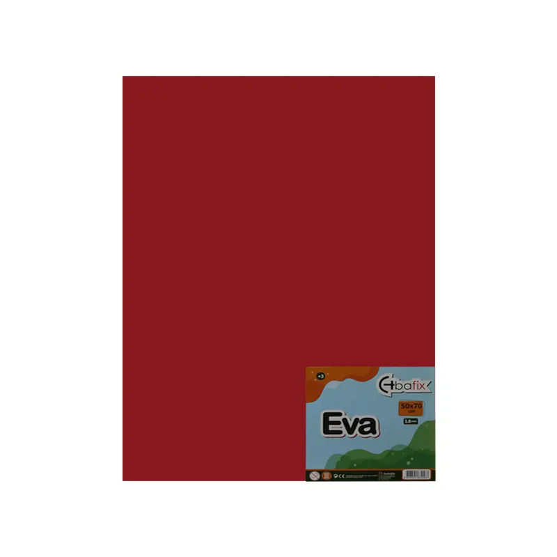 Bafix Düz Renk Eva Kırmızı 50x70cm 10 Lu Paket