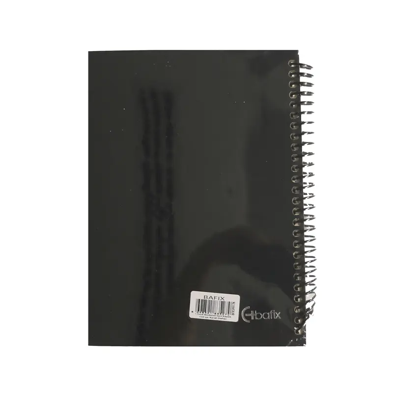 Bafix Spiralli Sert Kapak Fantazi Modelist Defter 100 Yaprak 17x24cm Çizgili
