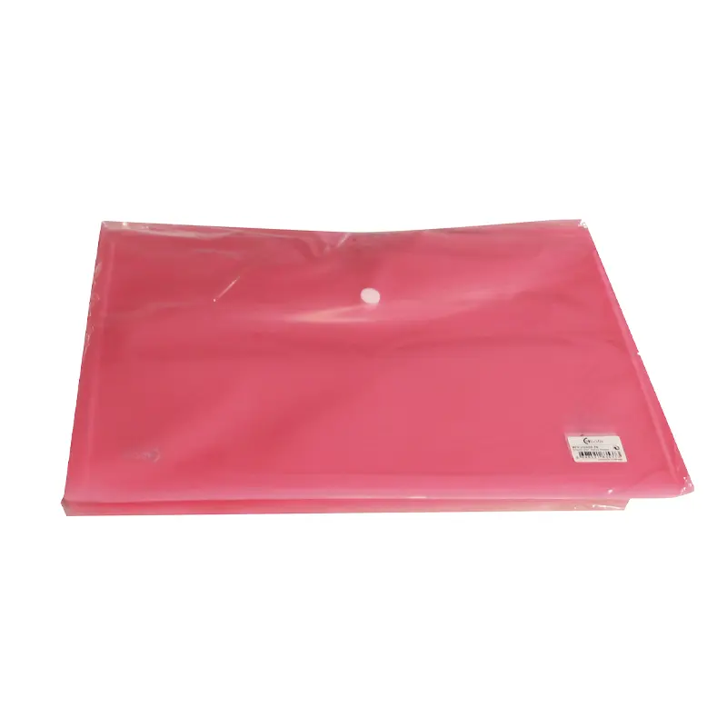 Bafix U1120P Çıtçıtlı Zarf Dosya A4 Pembe 12 Li Paket