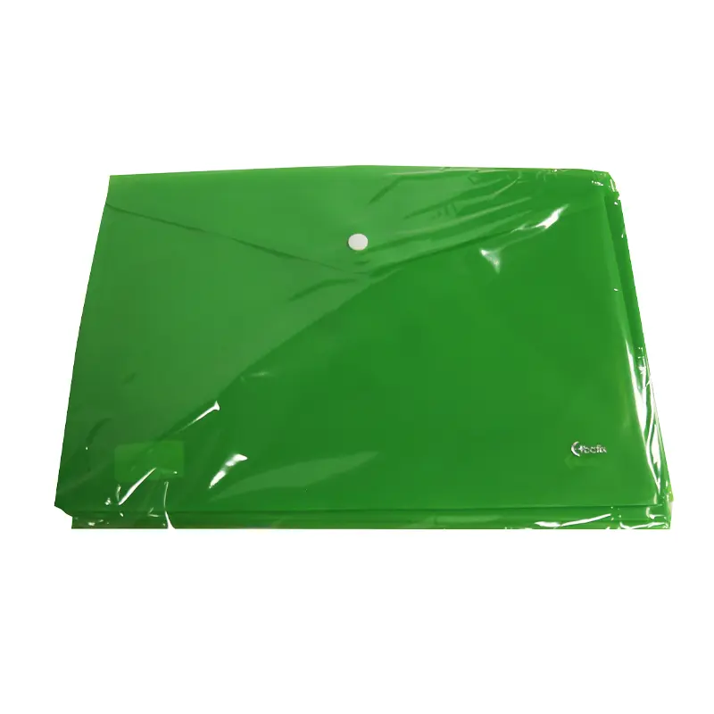 Bafix U1120P Çıtçıtlı Zarf Dosya A4 Yeşil 12 Li Paket