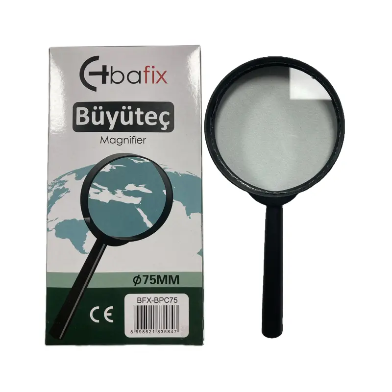 Bafix BPC75 Plastik Çerçeveli Büyüteç 75mm 10 Lu Paket