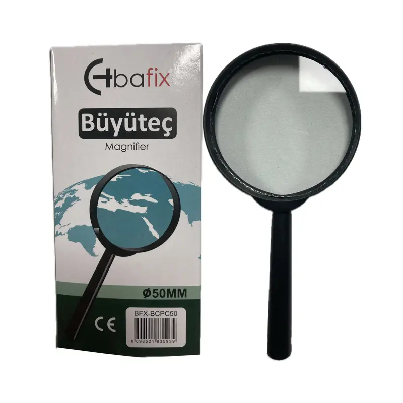 Bafix BCPC50 Plastik Çerçeveli Cam Büyüteç 50mm 10 Lu Paket