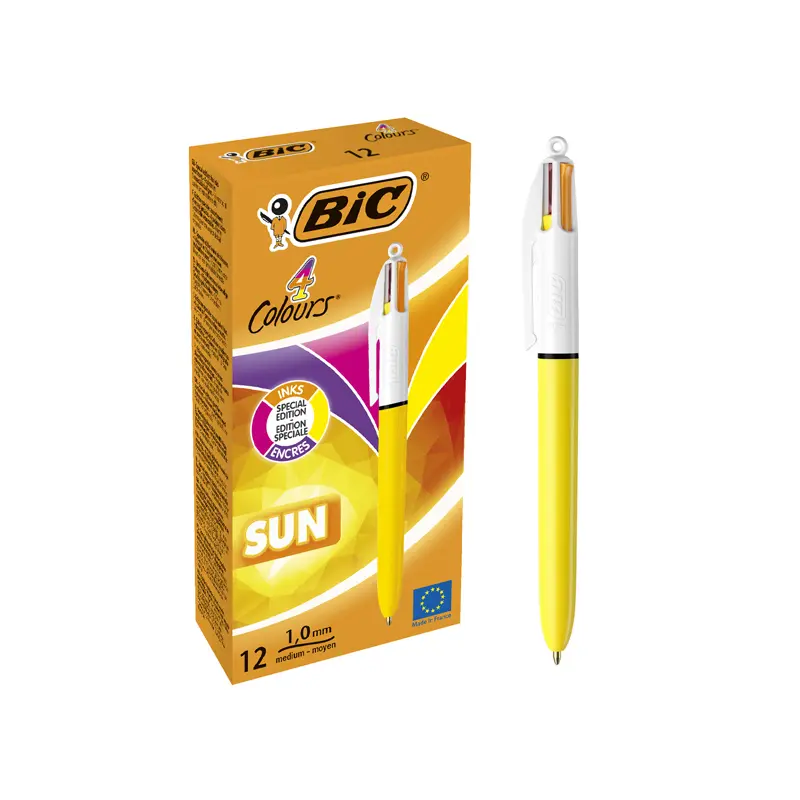 Bic Colours Sun Tükenmez Kalem 4 Renk x 12 Li Kutu