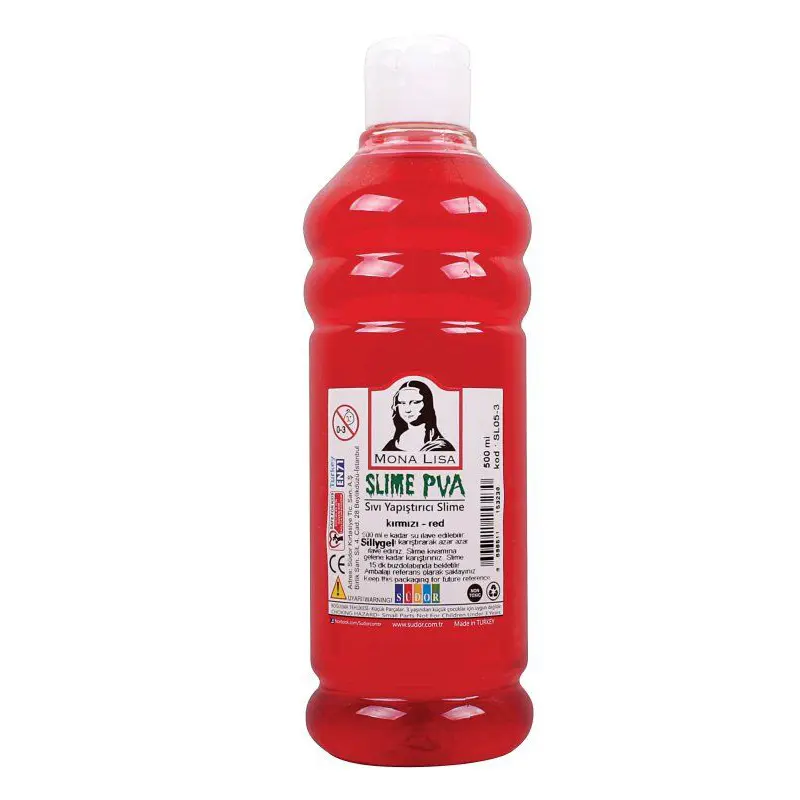 Mona Lisa SL05-3 Slime Sıvı Yapıştırıcı 500 ML Kırmızı