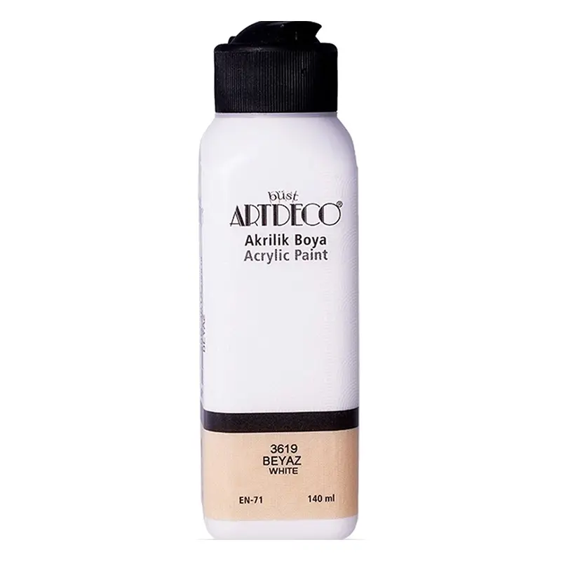 Artdeco 3619 Akrilik Boya 140 ML Beyaz x 12 Li Kutu