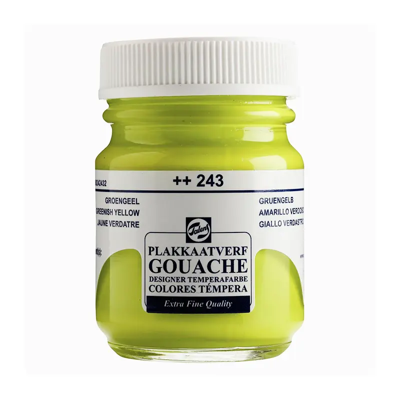 Talens 243 Guaj Boya Yeşilimsi Sarı 16 ML x 10 Lu Paket