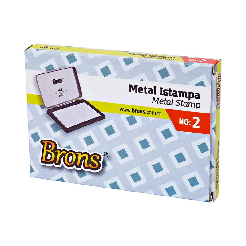Brons BR-142 Istampa Metal 11cm x 7cm NO:2 x 12 Li Paket