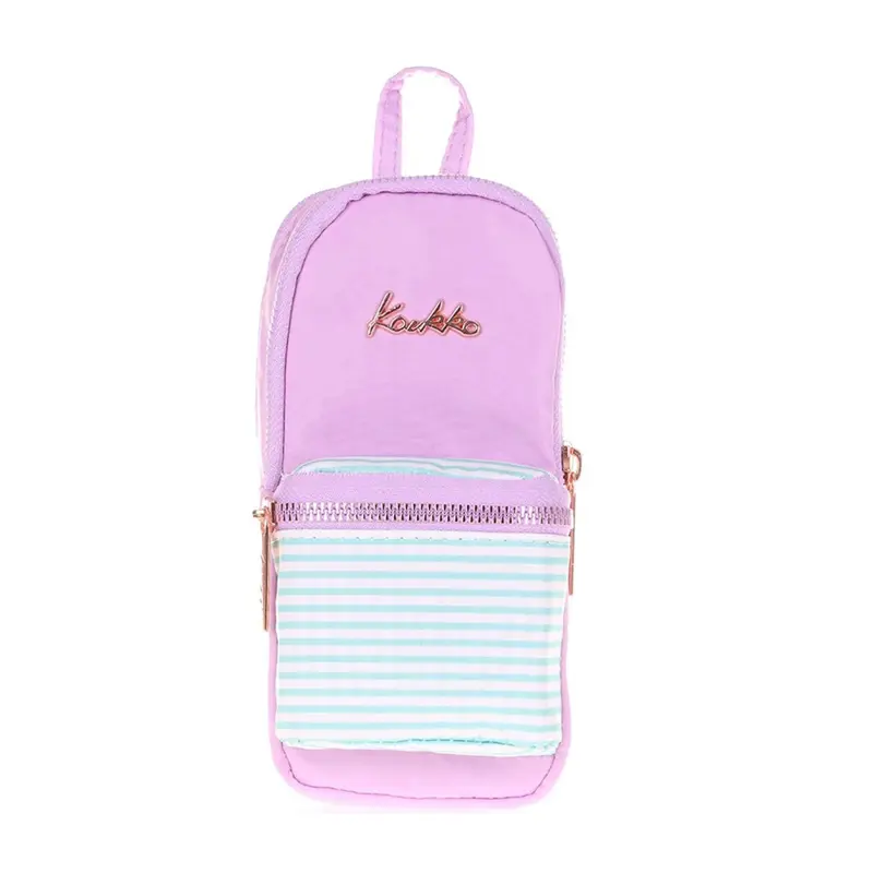 Kaukko K2441 Kalem Çantası Soft Floral Junior Bag Violet