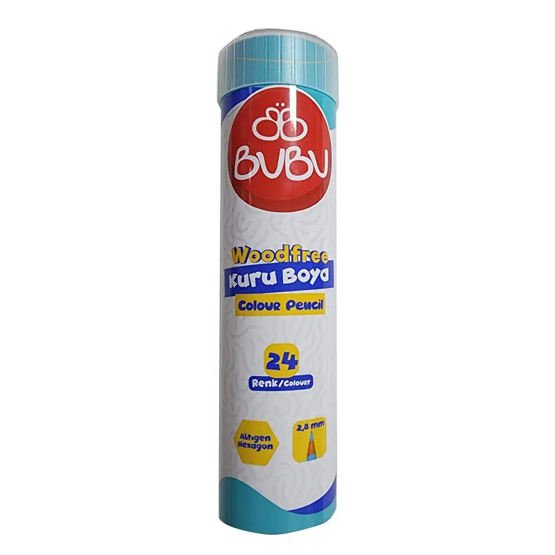 Bu-Bu KUR004 Woodfree Kuru Boya Tüp 24 Renk