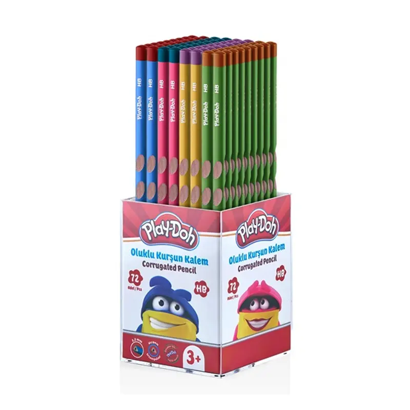 Play-Doh KK023 Oluklu Kurşun Kalem 72 Li Paket