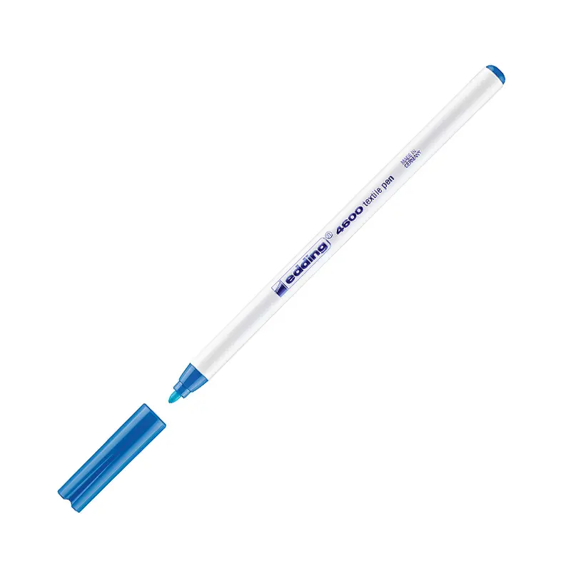 Edding 4600 Yuvarlak Uçlu T-Shirt Kalemi 1 mm Açık Mavi 10 Lu Kutu