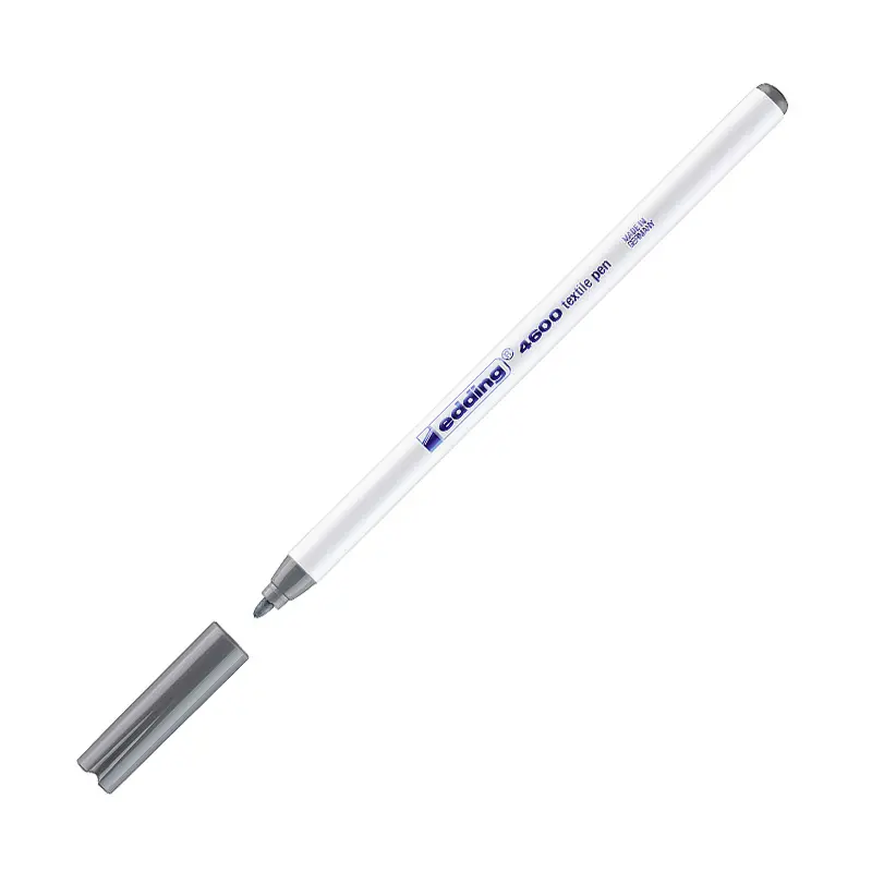 Edding 4600 Yuvarlak Uçlu T-Shirt Kalemi 1 mm Gri 10 Lu Kutu