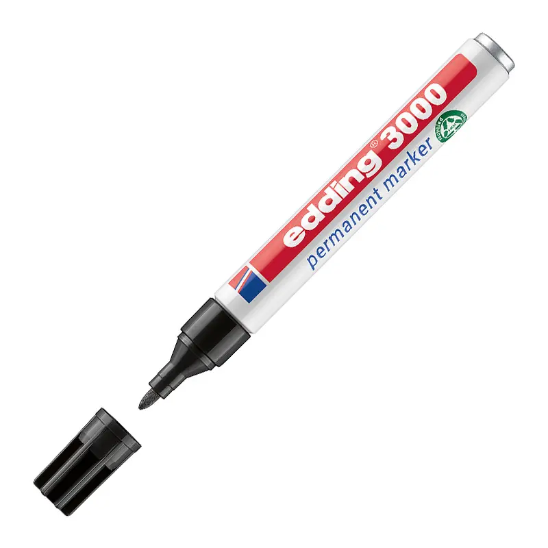 Edding 3000 Permanent Markör Yuvarlak Uçlu 1.5-3.0mm Siyah 10 Lu Kutu