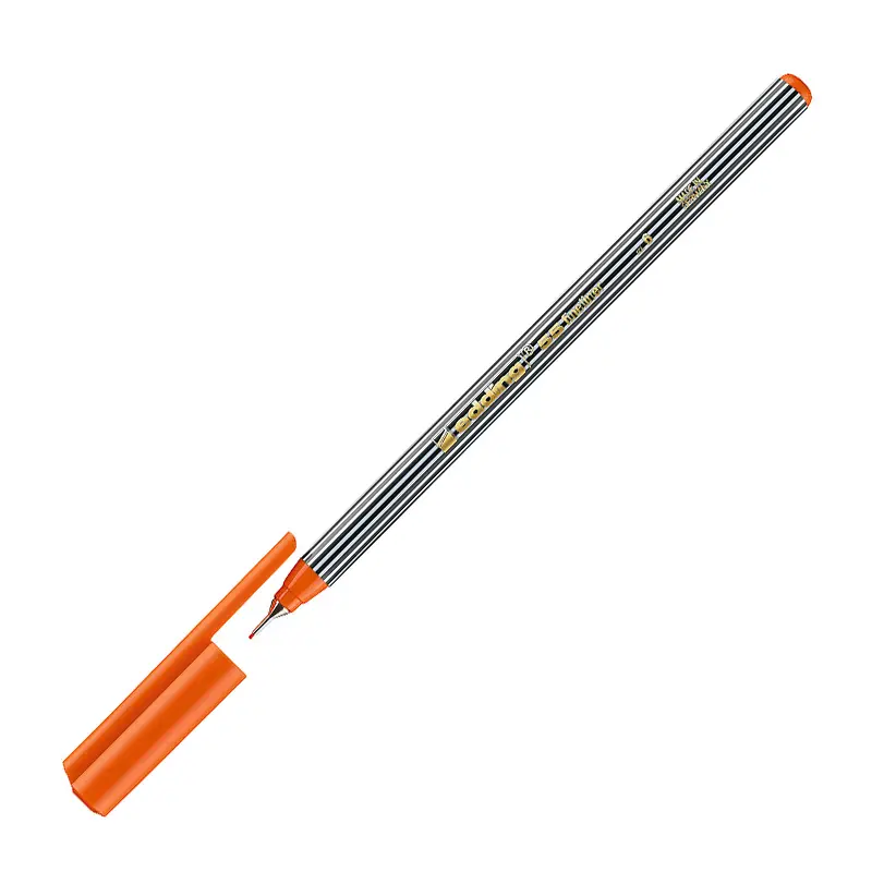 Edding 55 İnce Uçlu Keçeli Kalem 0.4mm Turuncu 5 Li Paket