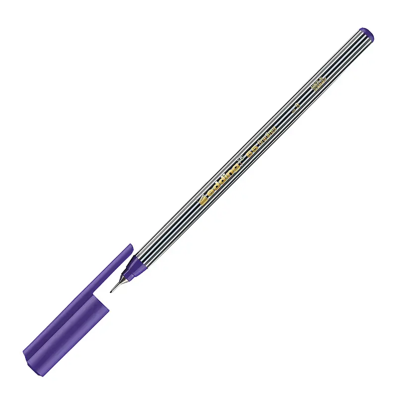 Edding 55 İnce Uçlu Keçeli Kalem 0.3mm Mor 5 Li Paket