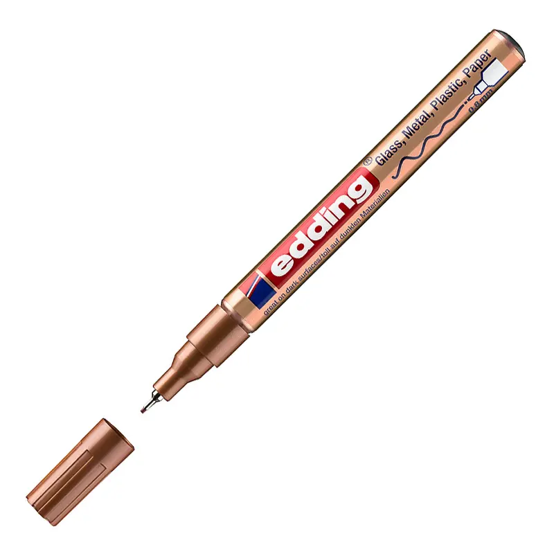 Edding 780 Boya Dekor Markörü Yuvarlak Uçlu 0.8mm Bakır 10 Lu Kutu