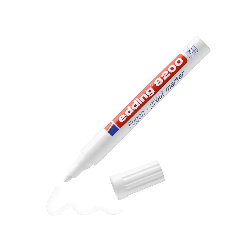 Edding 8200 Bulk Plastik Gövde Fayans Markörü Beyaz