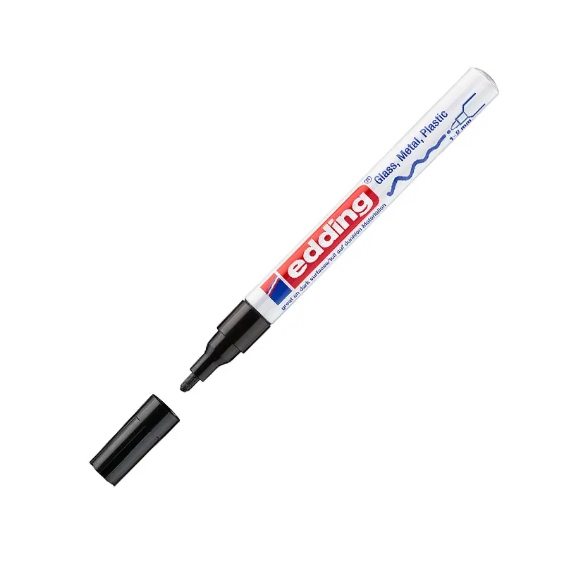 Edding 751CR Boya Dekor Markörü Yuvarlak Uç 1-2mm Siyah 10 Lu Kutu