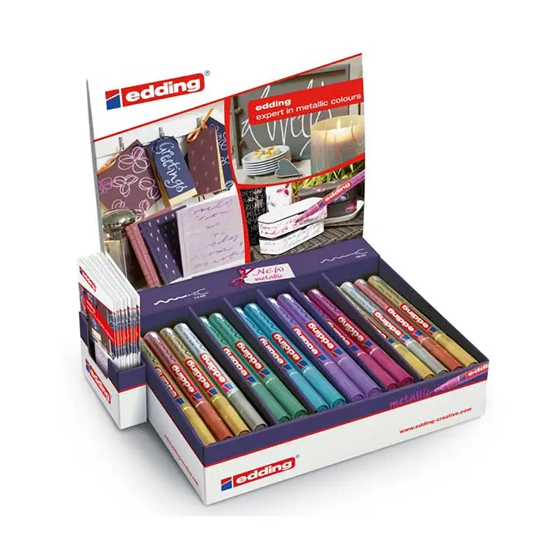 Edding ED751D4499 Boya Dekor Markörü Yuvarlak Uçlu 1-2 mm Karışık Renk 44 Lü Set