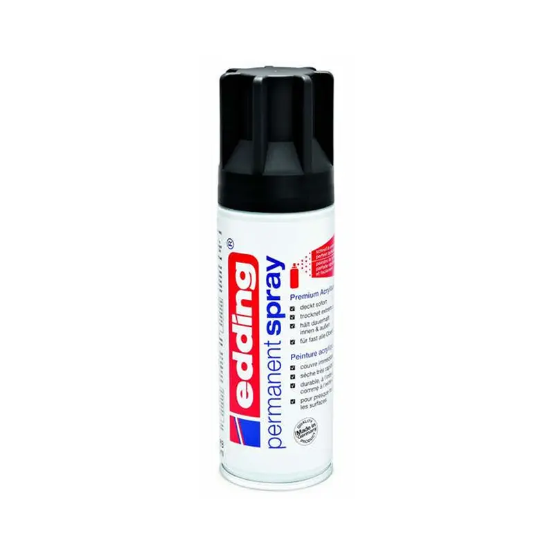 Edding 901 Permanent Akrilik Spray Mat Siyah 6 Lı Paket