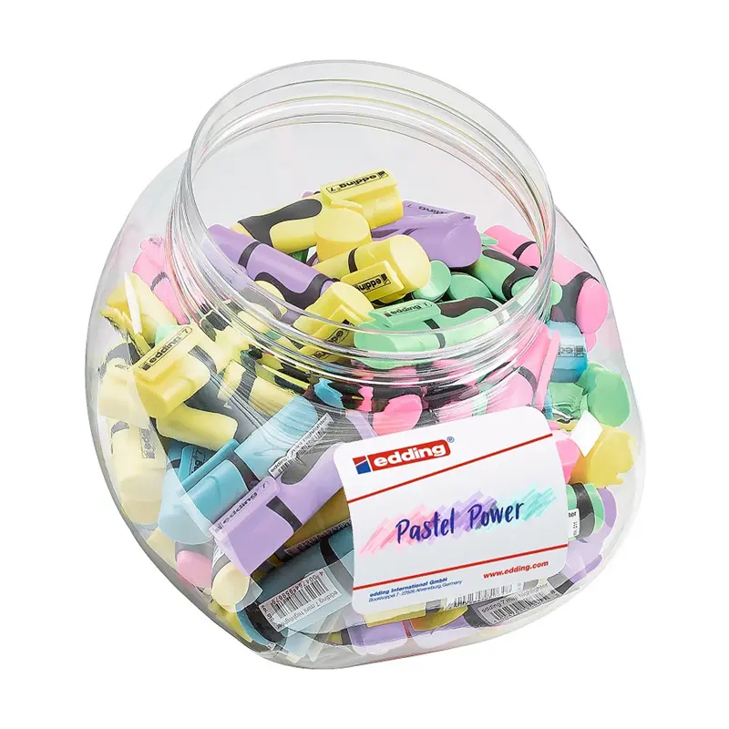 Edding 52.211 Pastel Renkler Mini Fosforlu Kalem 100 Lü