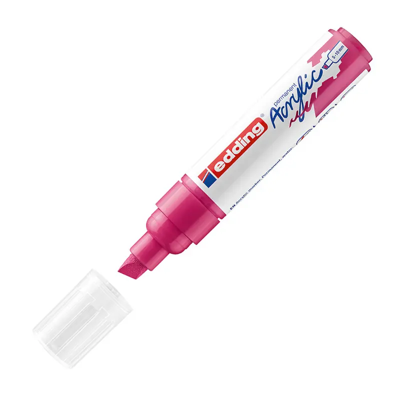 Edding 5000 Kalın Uçlu Akrilik Markör 5-10 mm Telemagenta 5 Li Paket