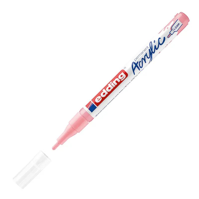 Edding 5300 Akrilik İnce Uçlu Markör 1-2 mm Leylak 10 Lu Kutu