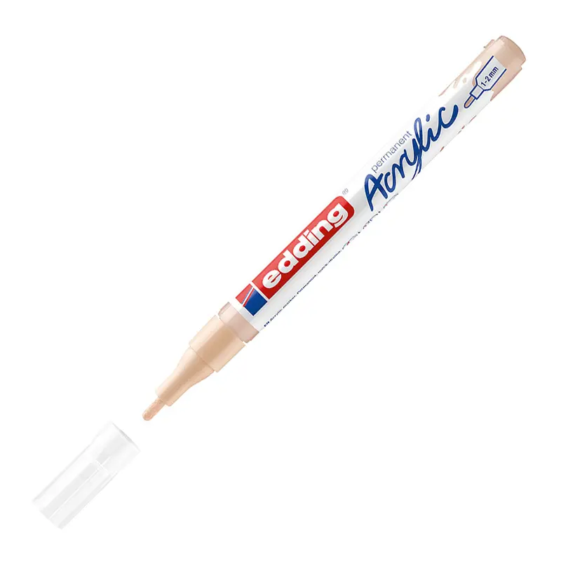 Edding 5300 Akrilik İnce Uçlu Markör 1-2 mm Bej 10 Lu Kutu