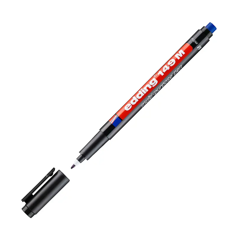 Edding 149M Permanent Asetat Kalemi (M) Seri 1.0mm Siyah 10 Lu Kutu