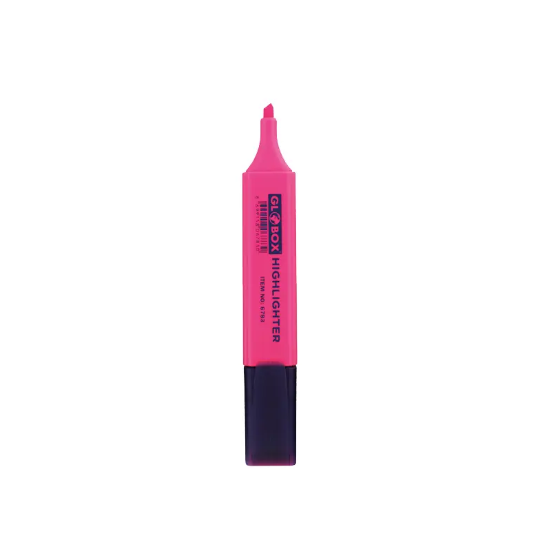 Globox 6788 Fosforlu Kalem Pembe x 10 Lu Kutu