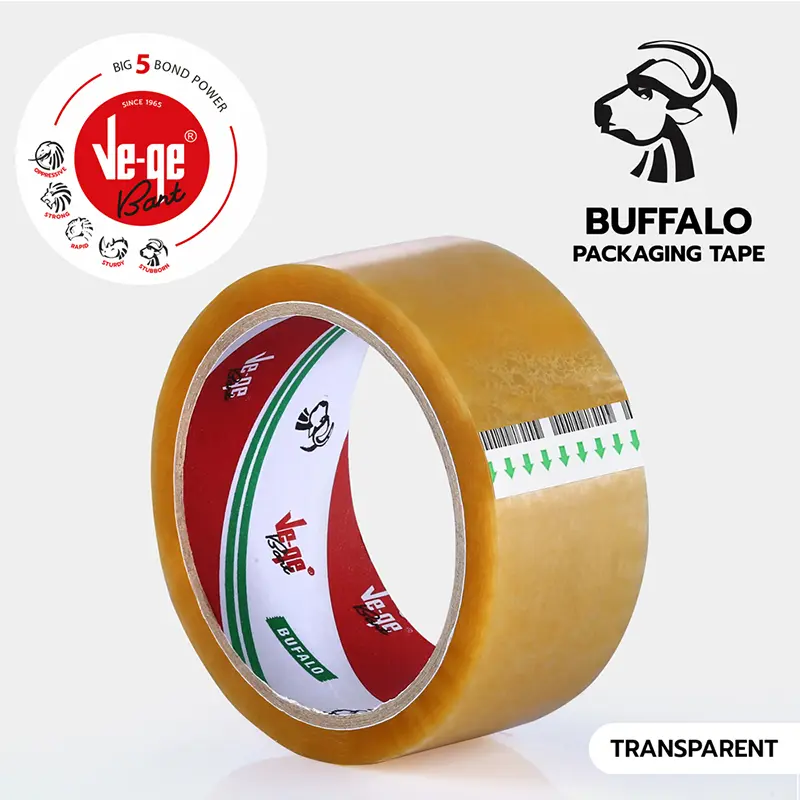Vege Koli Bantı Bufalo 45mm x 40 Metre Şeffaf - 6 Lı Paket