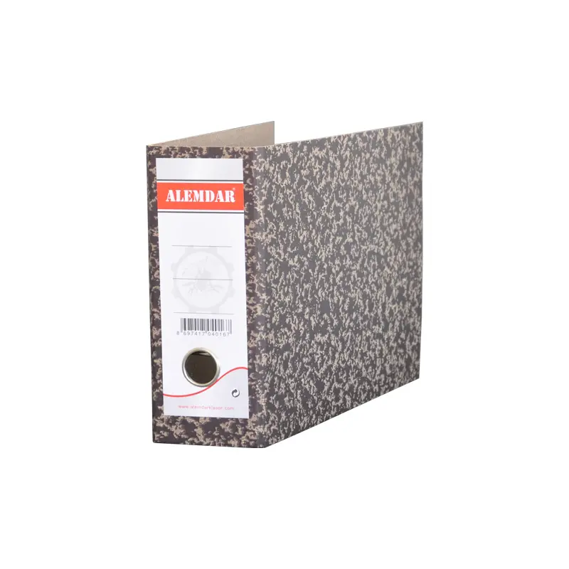 Alemdar Karton Telgraf Klasör Geniş Siyah x 5 Li Paket