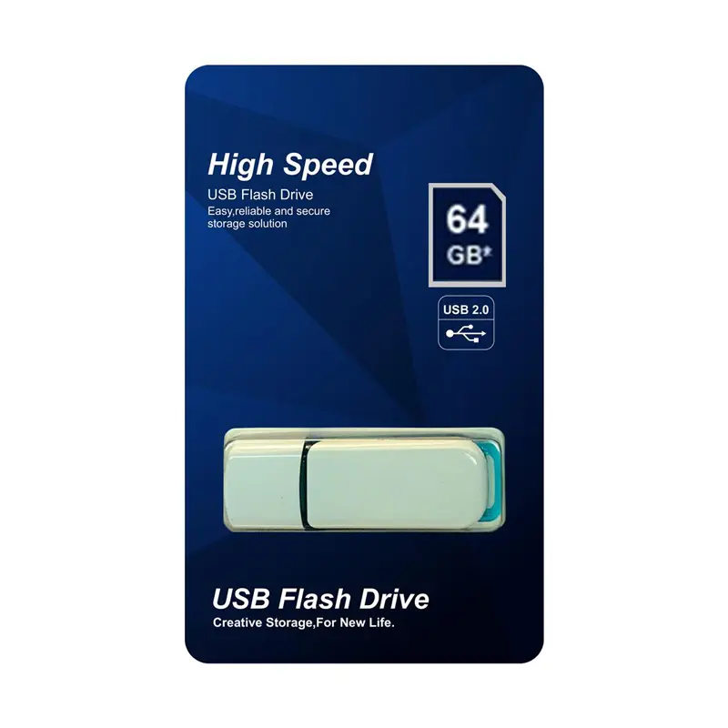 Elba Flash Bellek 64 Gb Plastik Beyaz-Mavi 2.0 Usb