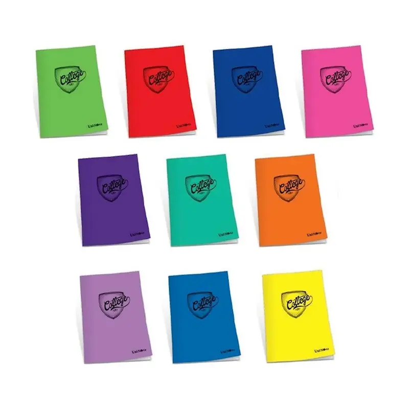 Çınar 75005 College Plastik Kapak Dikişli Defter 40 Yaprak A5 Kareli x 12 Li Paket