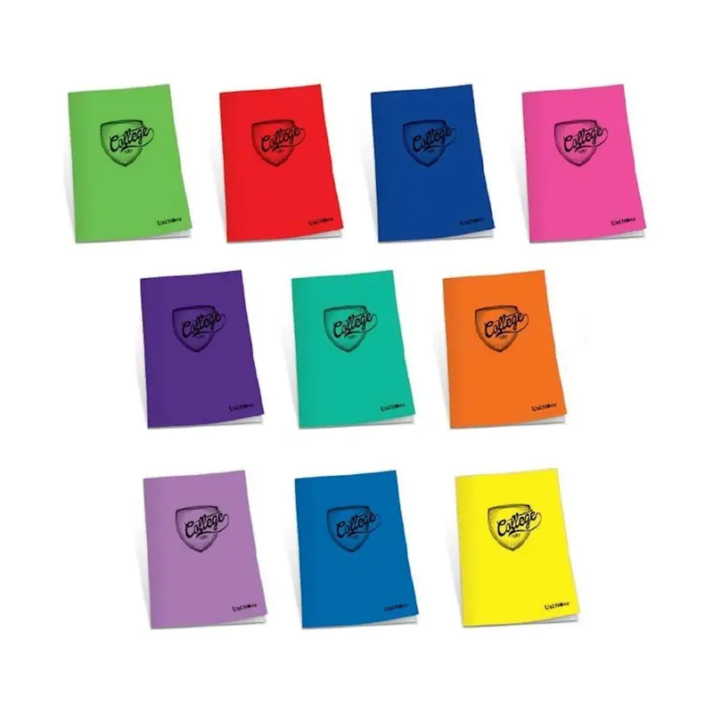 Çınar 76010 College Dikişli Plastik Kapak Defter 40 Yaprak A4 Çizgili x 12 Li Paket