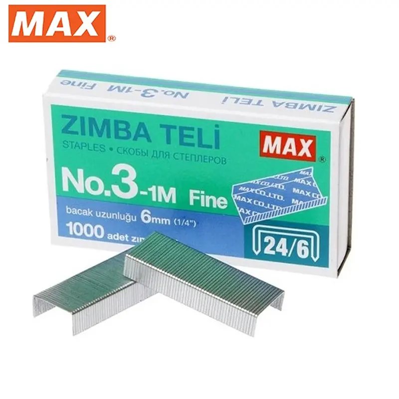 Max 3-1M Zımba Teli No:24/6 1000 Li Kutu x 20 Li Paket