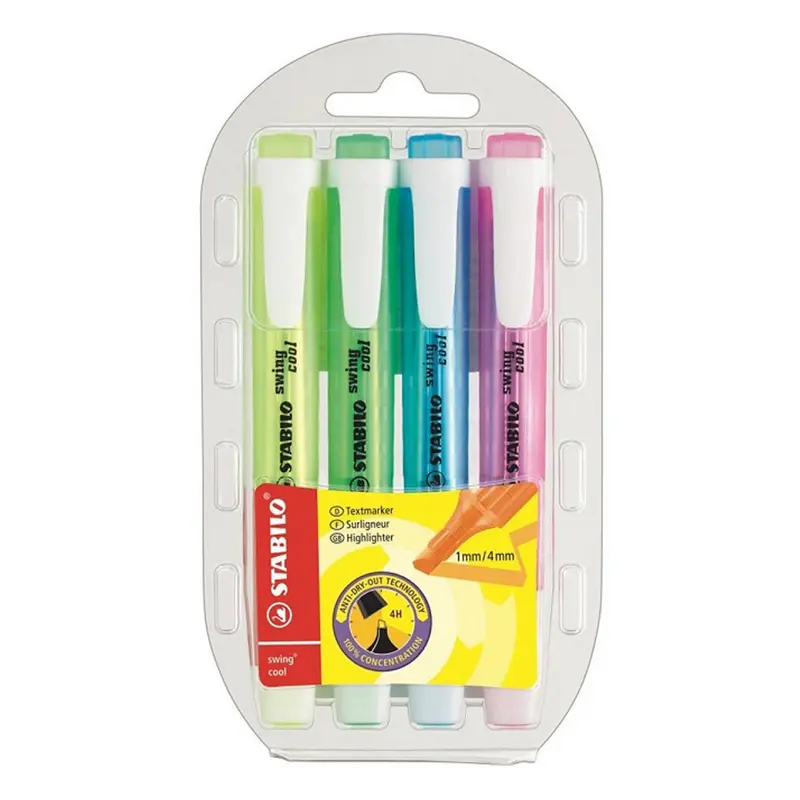 Stabilo 275/4 Swing Cool Kalem Tipi Fosforlu Kalem 4 Renk