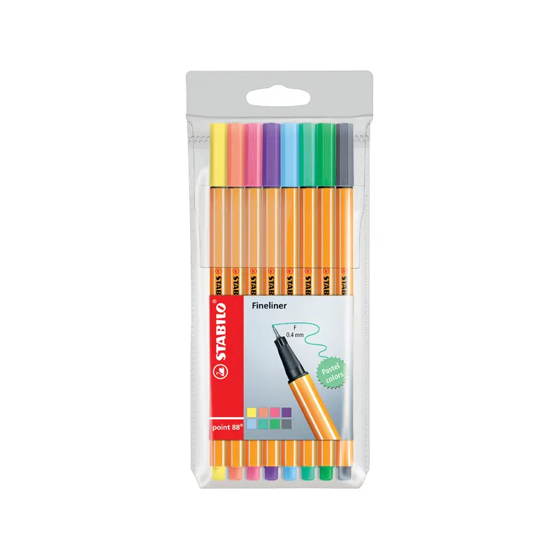 Stabilo 88 Keçe Uçlu Kalem Pastel 8 Renk