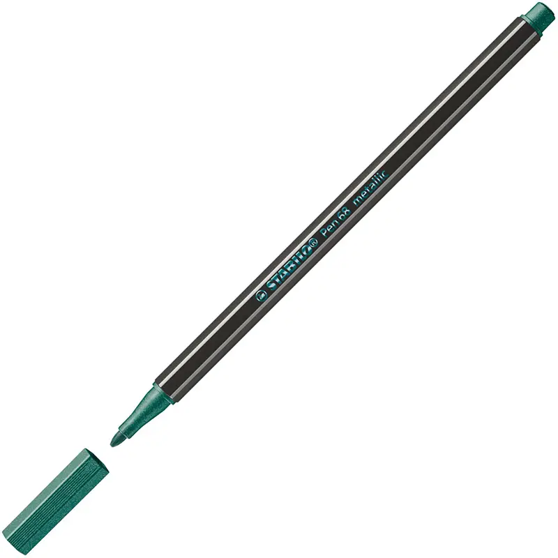Stabilo 68/836 Keçe Uçlu Boya Kalemi 1.0mm Metalik Yeşil x 10 Lu Kutu