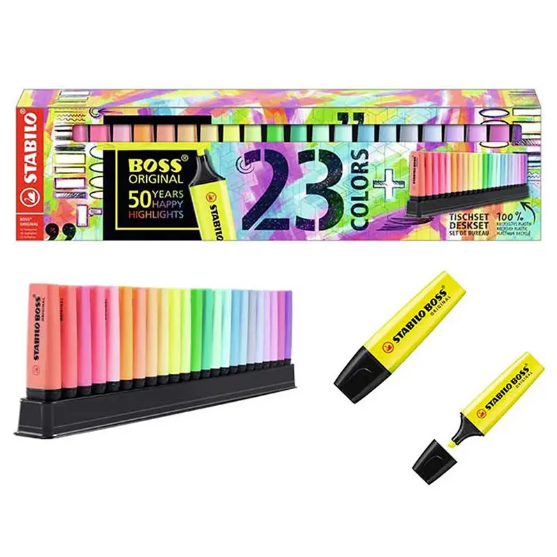 Stabilo 7023-01 Boss Fosforlu Kalem 23 Renk Set