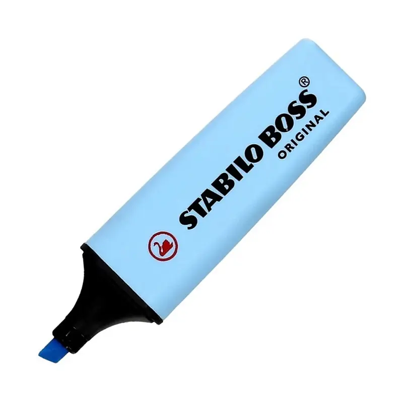 Stabilo 70/112 Boss Fosforlu Kalem Pastel Esintili Mavi x 10 Lu Kutu