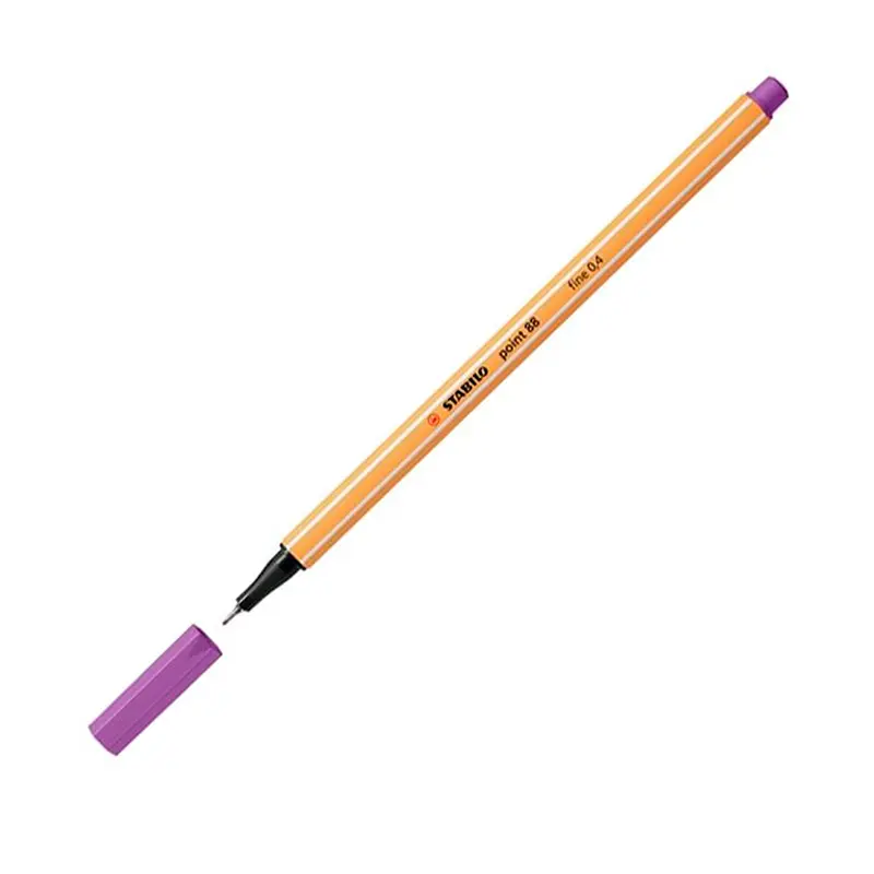 Stabilo 88/60 Point İnce Uçlu Keçeli Kalem 0.4mm Erik Moru x 10 Lu Kutu