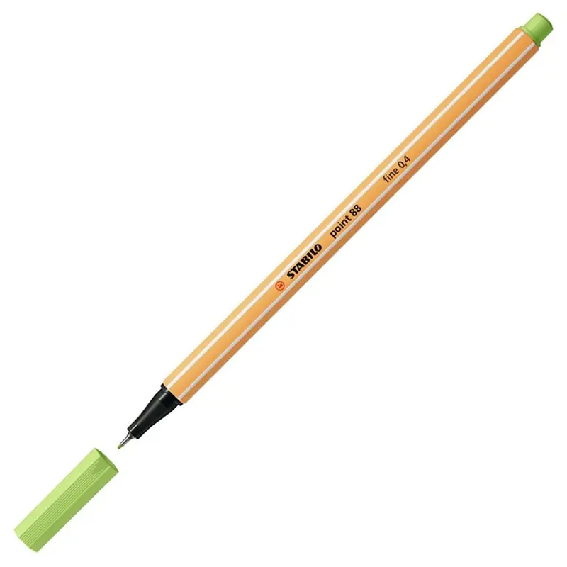 Stabilo 88/34 Point İnce Uçlu Keçeli Kalem 0.4mm Fıstık Yeşili x 10 Lu Kutu