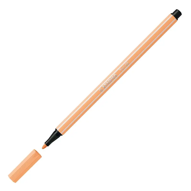 Stabilo 68/25 Keçe Uçlu Boya Kalemi 1.0mm Pastel Turuncu x 10 Lu Kutu