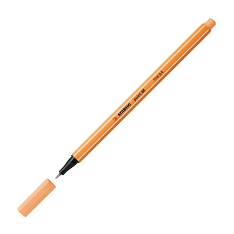 Stabilo 88/25 Point 88 Keçe Uçlu İnce Kalem 0.4mm Pastel Turuncu x 10 Lu Kutu