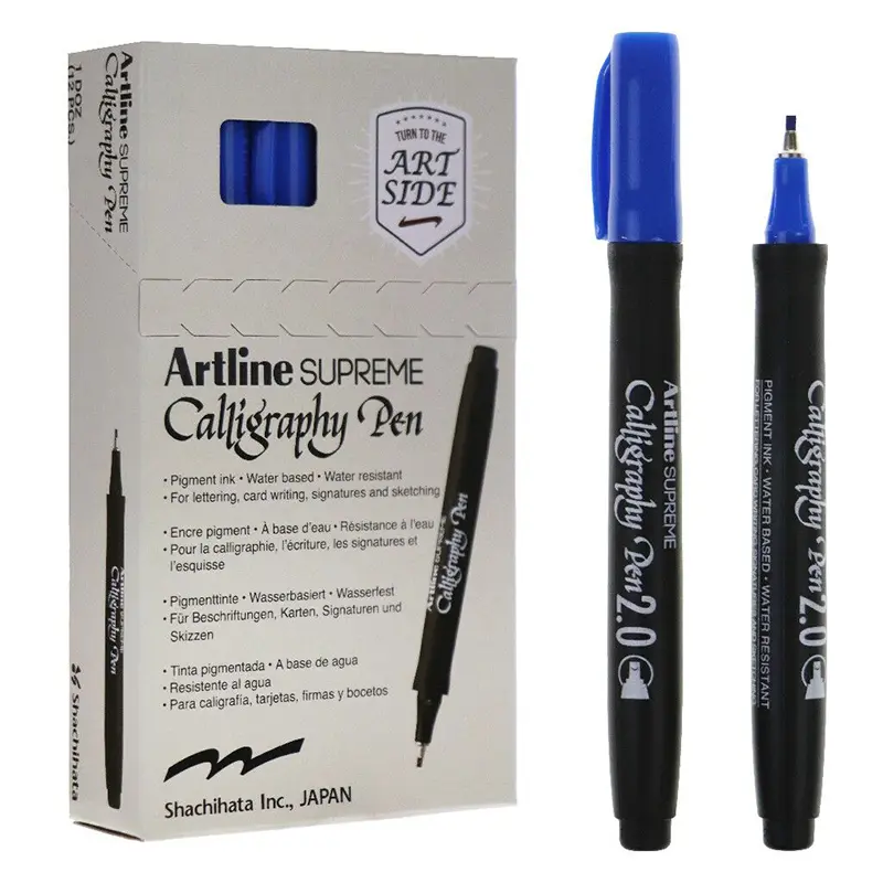 Artline EPF-242 Supreme Kaligrafi Kalemi 2.0mm Mavi x 12 Li Kutu
