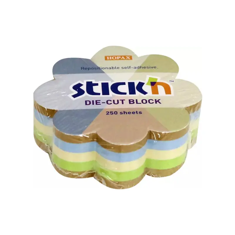 Hopax 21834 Stickn Yapışkan Notblok Kraft Çiçek 67x67cm 250 Yaprak